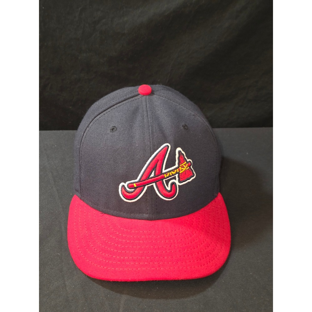 Atlanta Braves New Era 59FIFTY MLB Fitted‎ Baseball Cap Hat Size 7 1/8